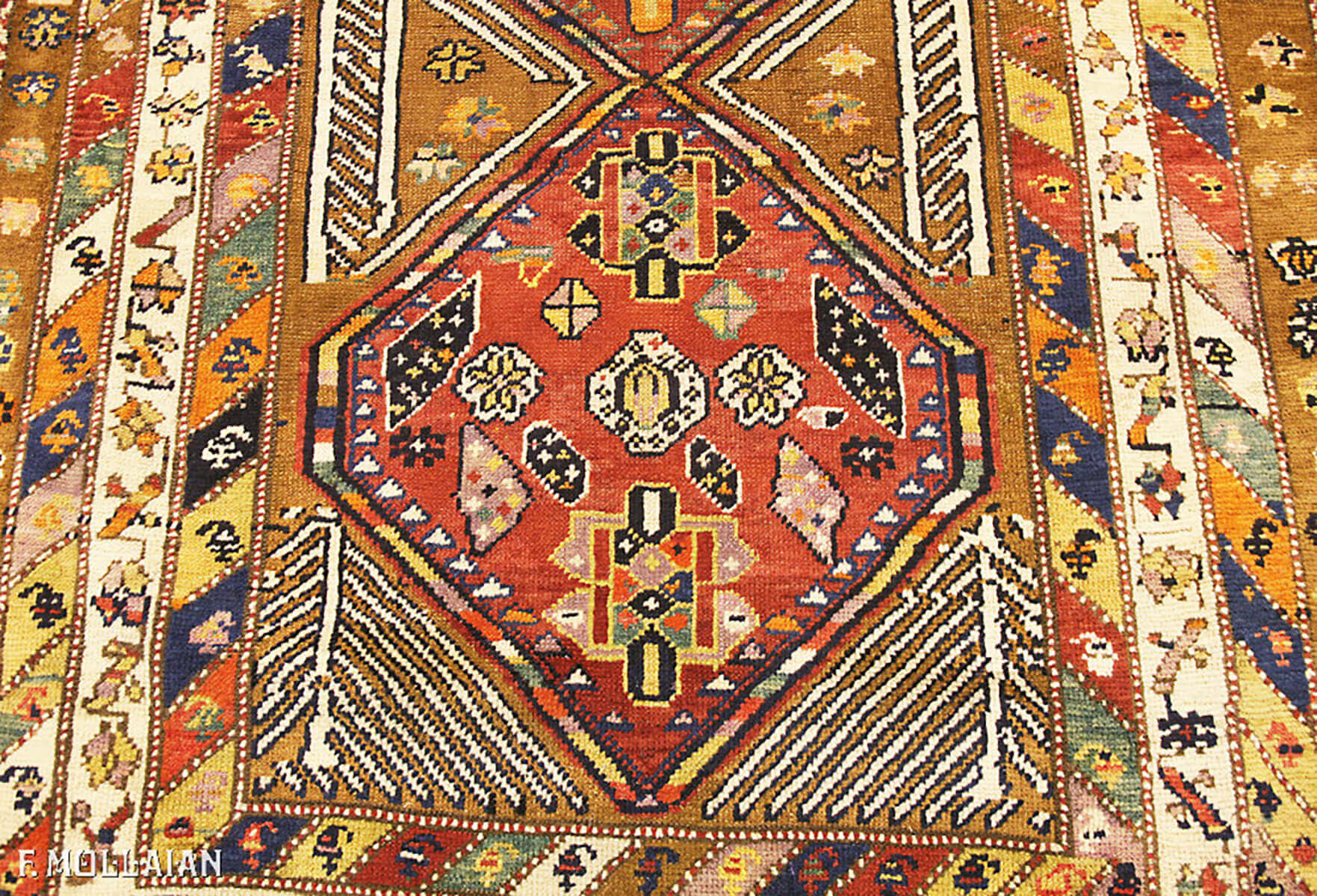 An Antique Persian Bakshaish Runner n°:79644753